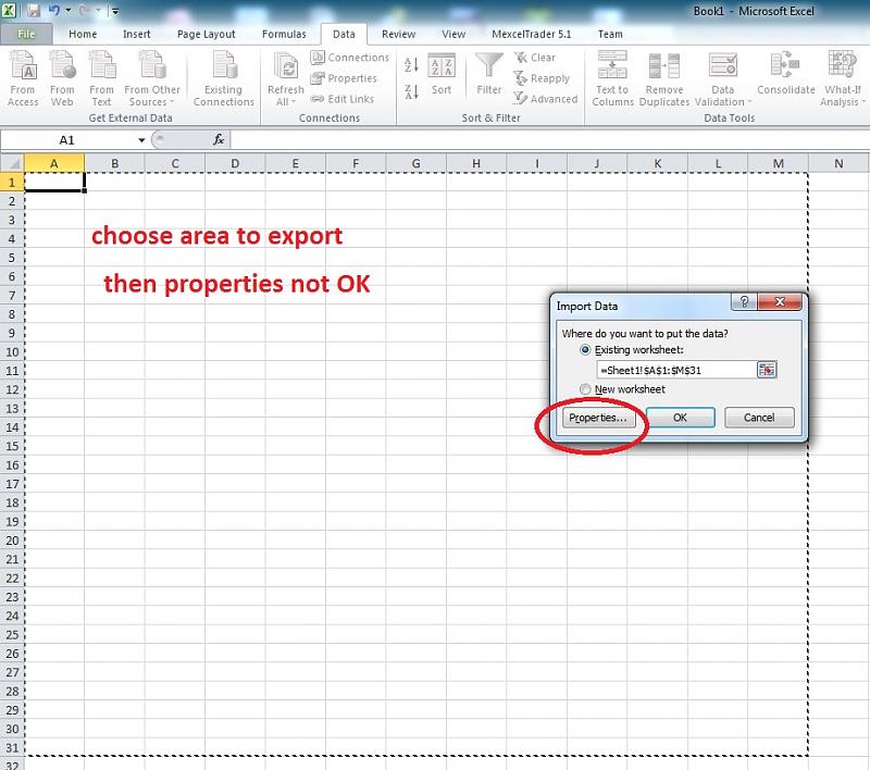 Trading indicators excel
